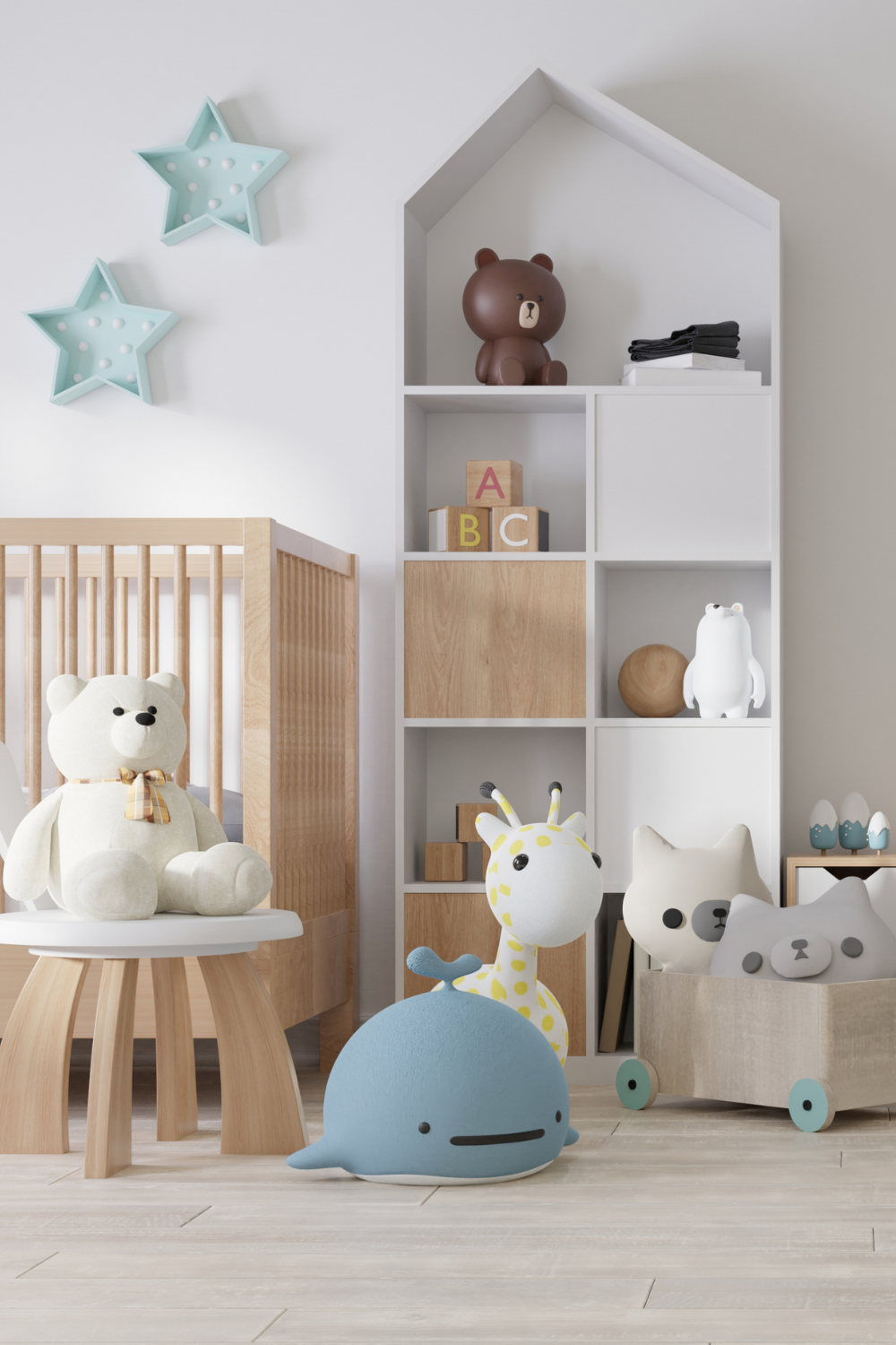 Neutral Modern Aesthetic Interior Kids Room Pinterest Pin