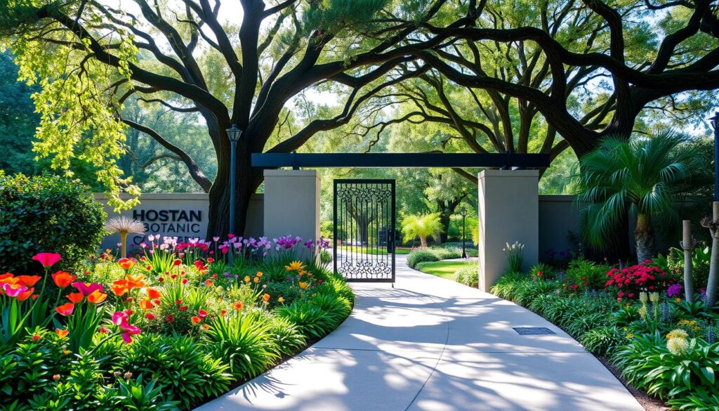 Houston Botanic Garden Entrance